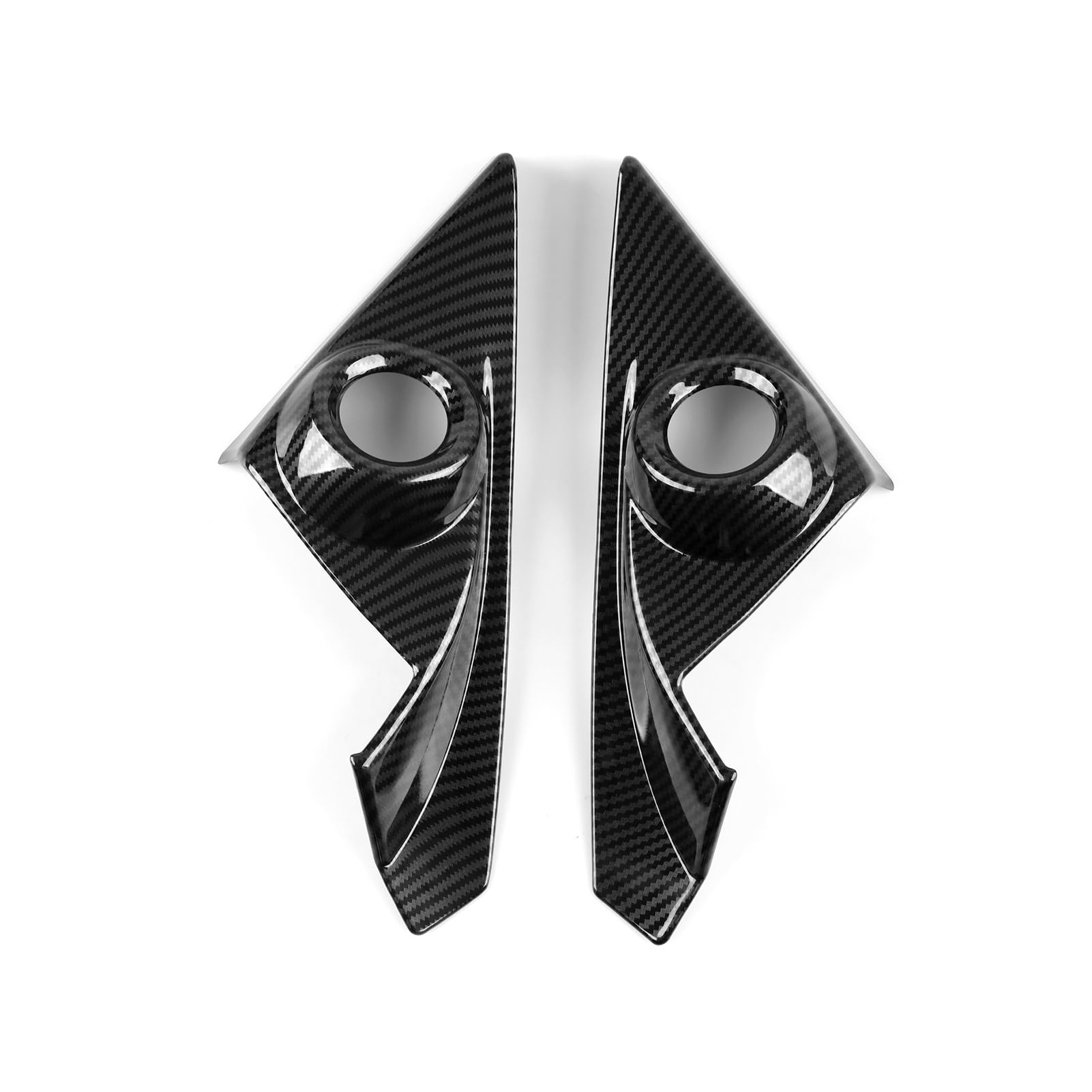 Car Part for H-onda for Civic 10th Gen 2016 2017 2018 2019 2020 2021 Accessories A Pillar Speaker Cover ABS Carbon Fiber Interior Stickers