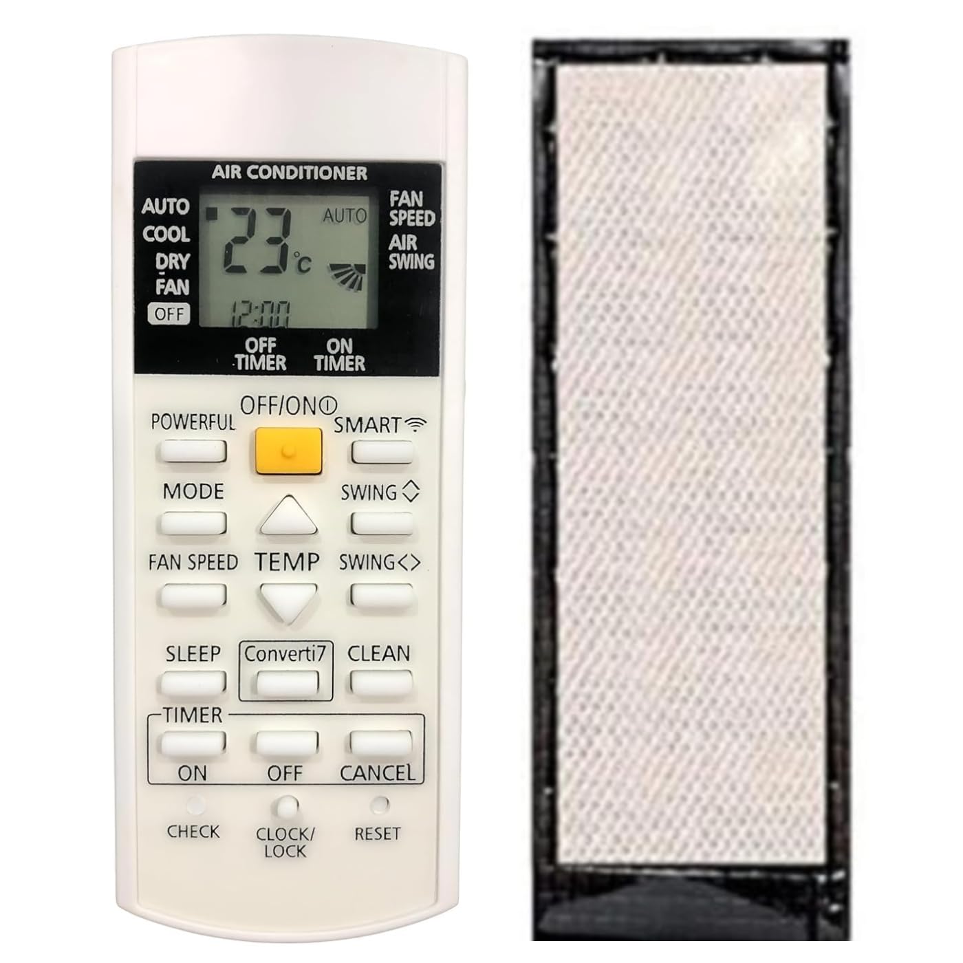 KRITEX Present Remote Cover, Compatible with PANASONIC AC NO.318 | Remote Cover | PU Lether CASE Holder (Before Placing Order,Compare Your Old Remote Photo with Image)..-image-10