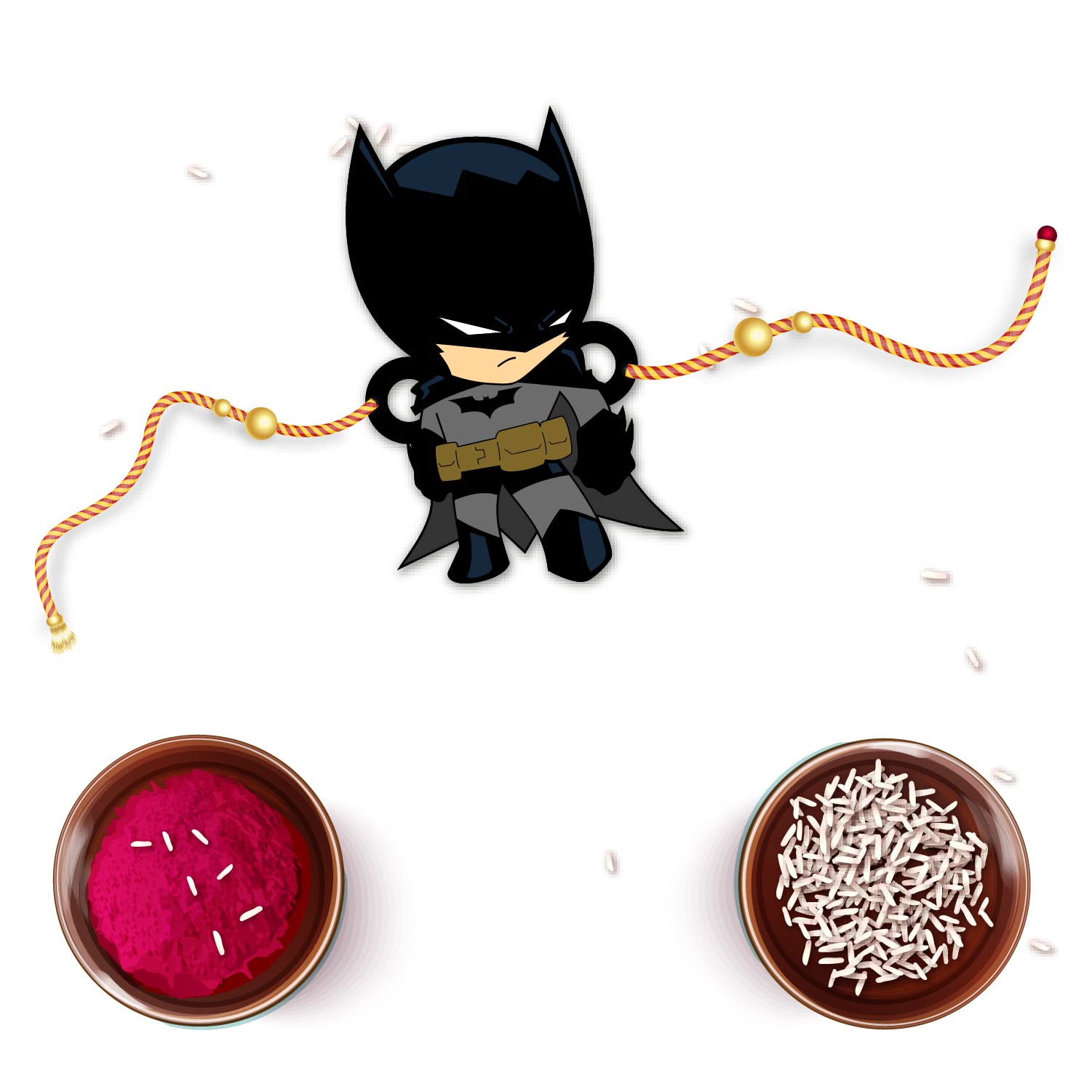 Bhai Please Batman Wooden Rakhi - for Brother/Bhai/Bhaiya| Set of 1 pc with Roli/Kumkum | Kids, Boy, Men| Designer, Stylish, Fancy, Fun, Movie Wooden Rakhi Set| with Raksha Bandhan Greetings (B0987YVVM7) Amazon Price History, Amazon Price Tracker