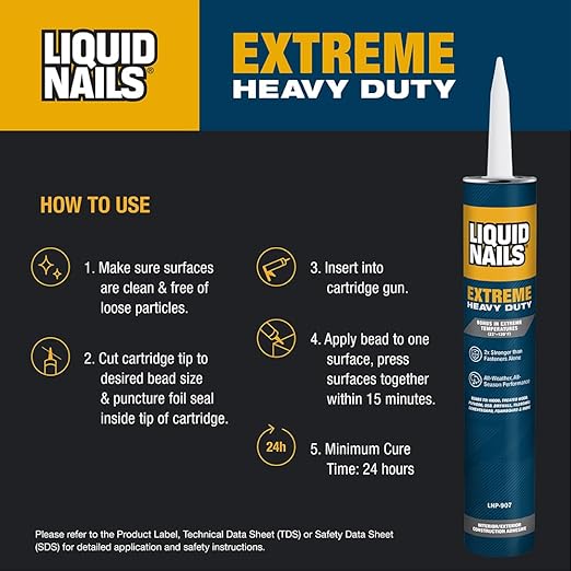 Liquid Nails - LN-907 Adhesivo Construcción Resistente 10 oz miniatura 4