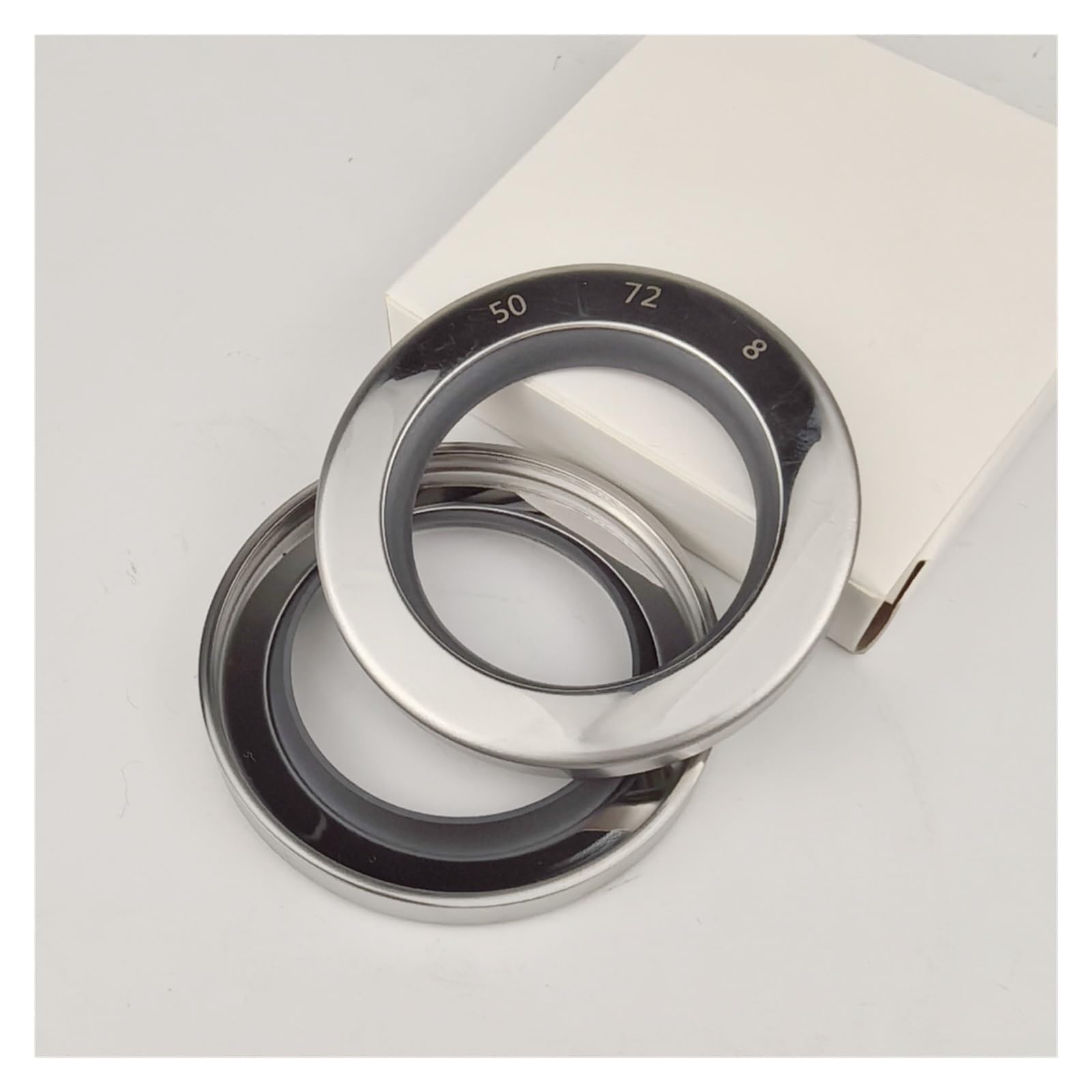 UWUKCJOKQ ID:50/52/53/54mm304stainless Steel Shaft Oil Seal PTFE 50/52/53/54 * 65/68/70/72/75/80 8/10/12mm(50X70X8)