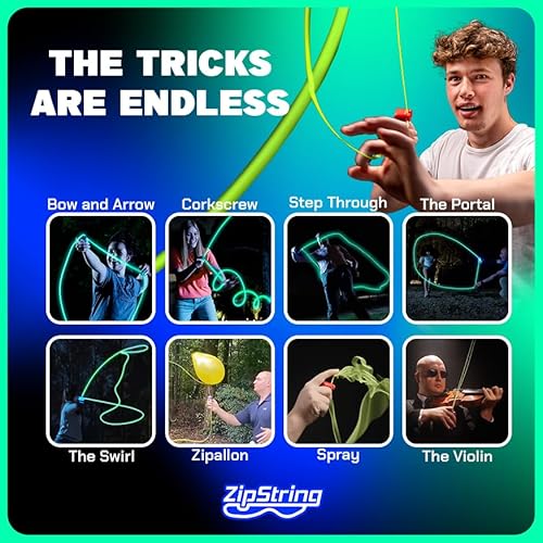 image for ZipString Luma - The Patented Glow-in-The-Dark Toy That Flies a Loop o