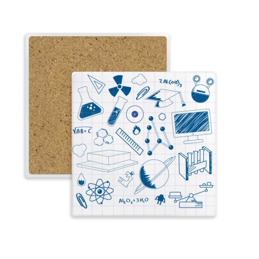 Coaster Chimie Absorbant Pierre Porte-Tasse Carré Dessous de Verre Multicolor