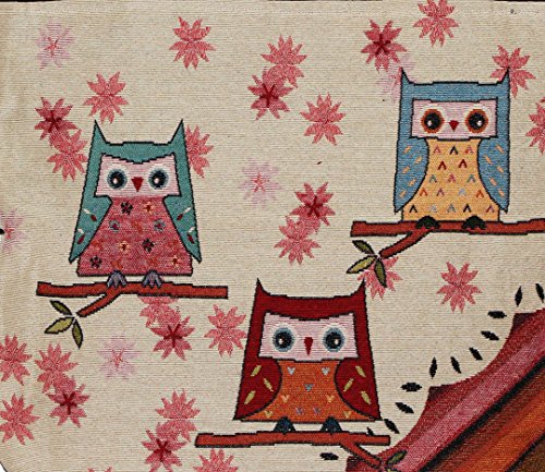 Image of Owl Bohemian Hippie Bag Top Handle Shoulder Tote Handbag Big Size