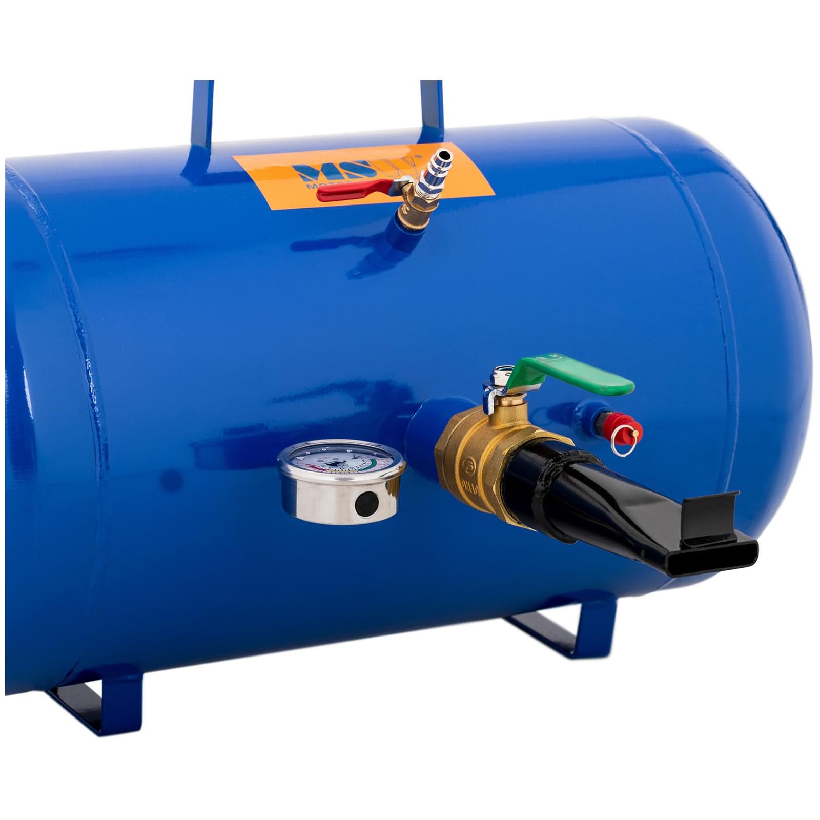 MSW Booster Para Neumáticos Balón De Inflado Rápido MSW-TY-2 (Hierro con revestimiento de polvo, Capacidad: 38,5 L, Presión: 6-8 bar)