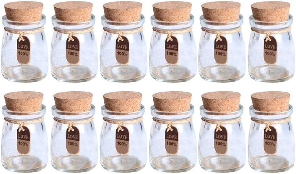 vaso di vetro per l'avena da notte