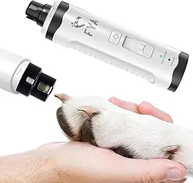 Aparador e Lixa de Unhas Elétrico Para Animais de Estimação, Gato & Cão, Recarregável USB, 7 Horas de Uso, Ultra Silencioso, Modelo Novo