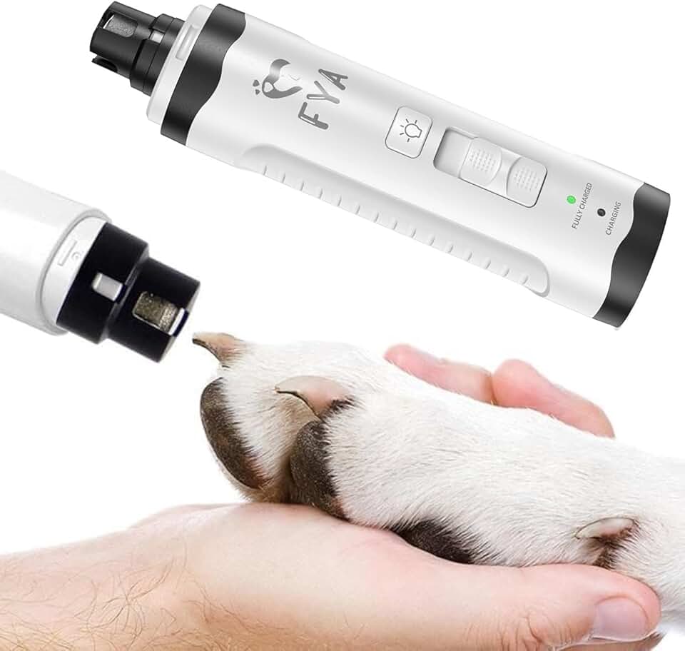 Aparador e Lixa de Unhas Elétrico Para Animais de Estimação, Gato & Cão, Recarregável USB, 7 Horas de Uso, Ultra Silencioso, Modelo Novo