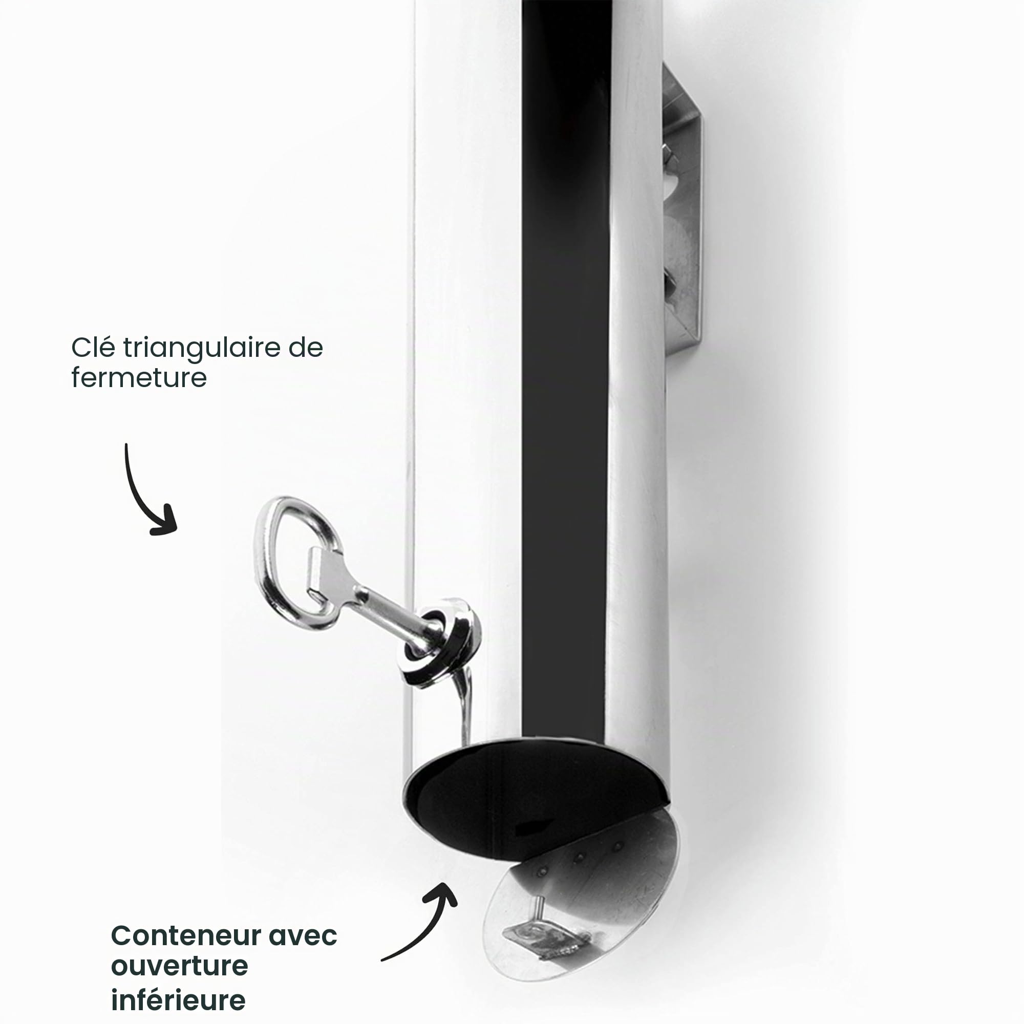 Lacor 63331 - Cendrier à mur rond, Minimise l’odeur du tabac, Design...
