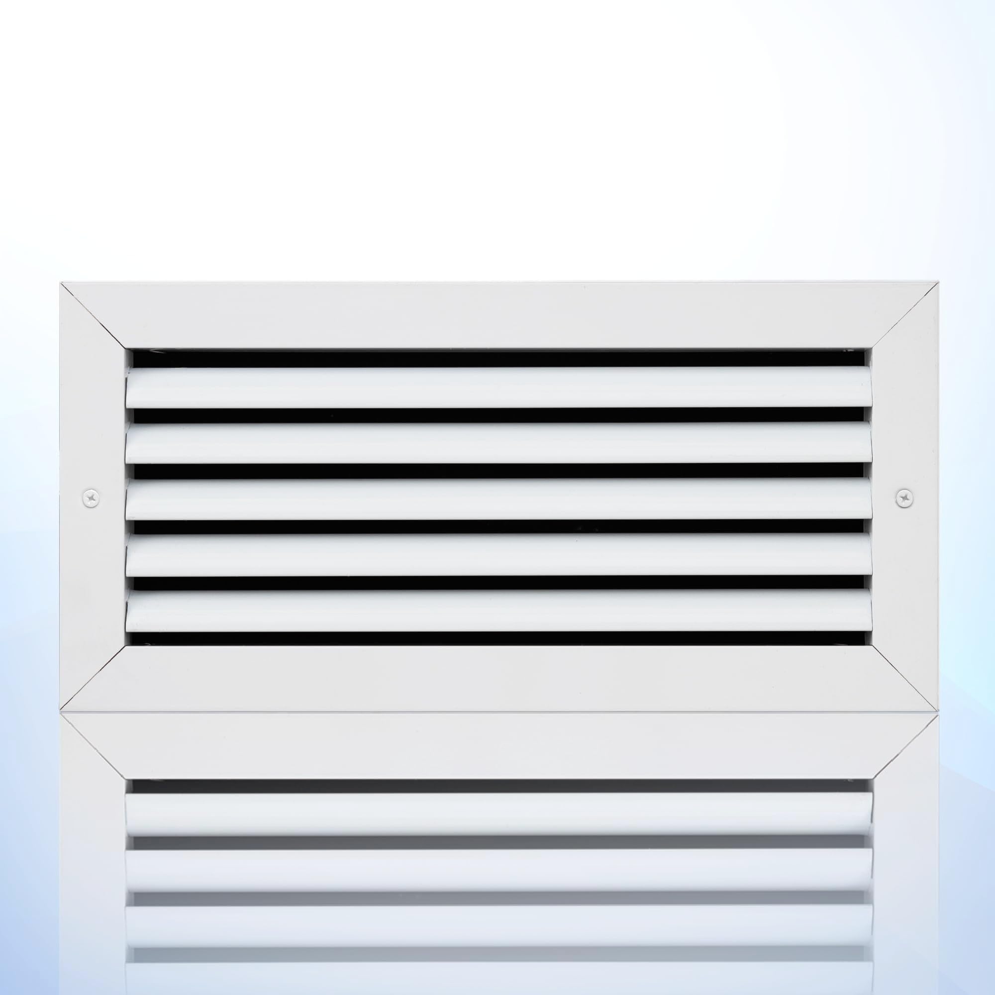 16x16 Inch Steel Return Air Grille – Removable Door For 1" Filters, White, Outer Size 18 5/8x18 5/8"