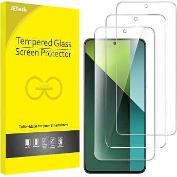 JETech Pack of 3 Screen Protectors for Redmi Note 13 Pro 5G