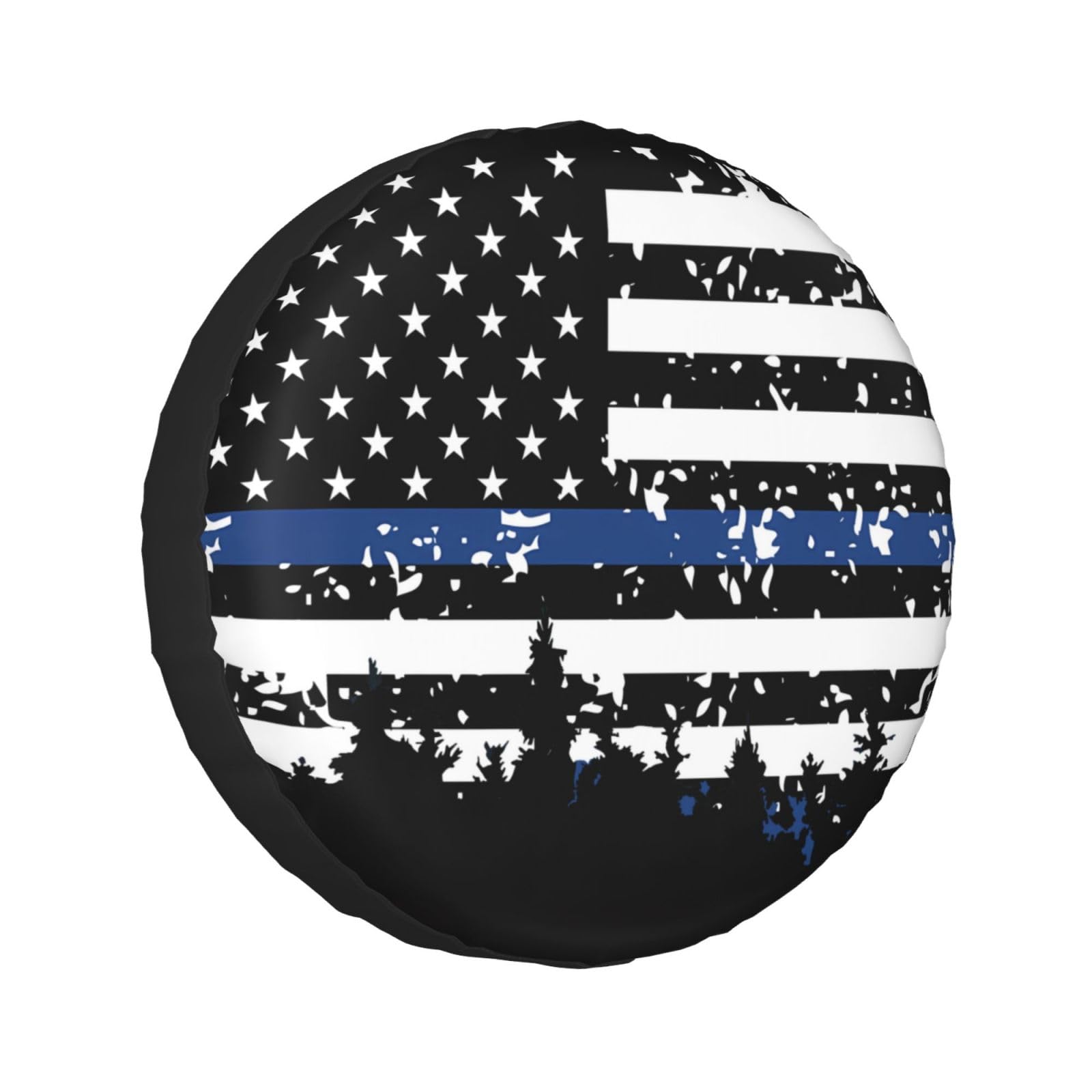 Vintage American Flag Spare Tire Cover Wheel Protectors Tyre Covers Weatherproof Wheel Covers Universal Fit for Trailer Rv SUV Truck Camper Travel Trailers 16"
