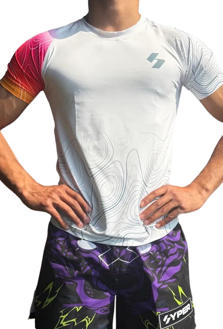 hyper gear Element 01 Compression T-Shirt | BJJ Rashguard T-Shirt | Unisex | Athletic Fit | Kickboxing | MMA-picture-48