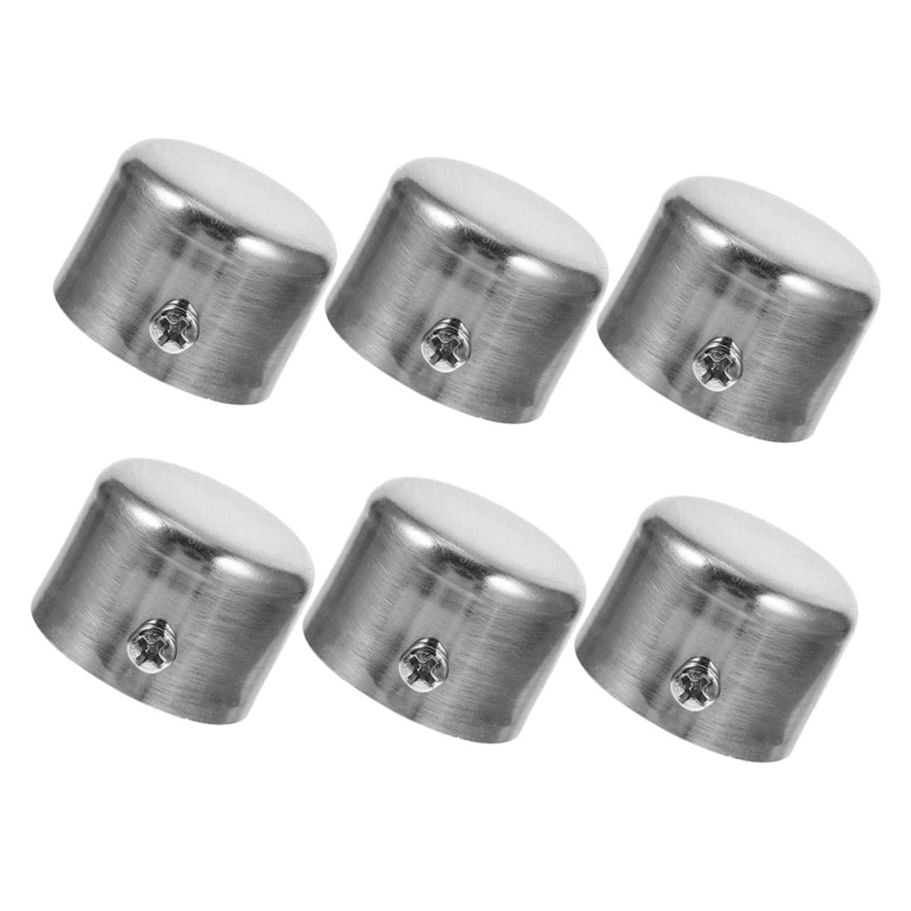 RORPOIR 6pcs Curtain Rod Finials Metal End Caps for Curtain Rods for Easy Installation Unique Design for Home Decor