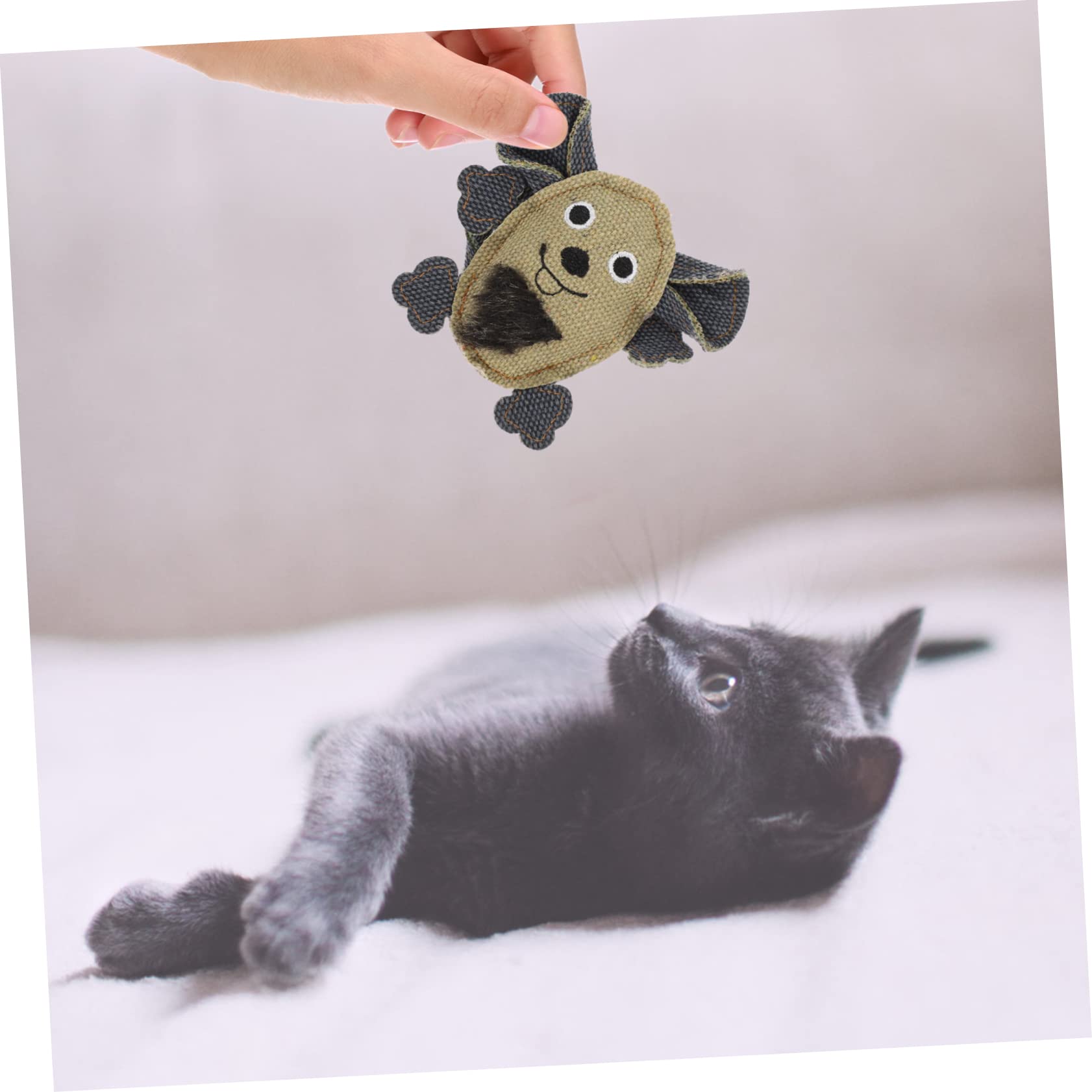 minkissy 15pezzi Giocattoli Per Gatti Forma Di Coda Lunga Tela Giocattoli Interattivi e Resistenti Al Morso Per Attività Divertenti e Salutari Dei Gatti