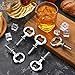 Metal Bottle Opener Kit Blank Bottle Opener Stainless Steel Open Inserts Hardware for Wedding Wine Party DIY Project Craft Wood Turning(Silver,30 Pieces)