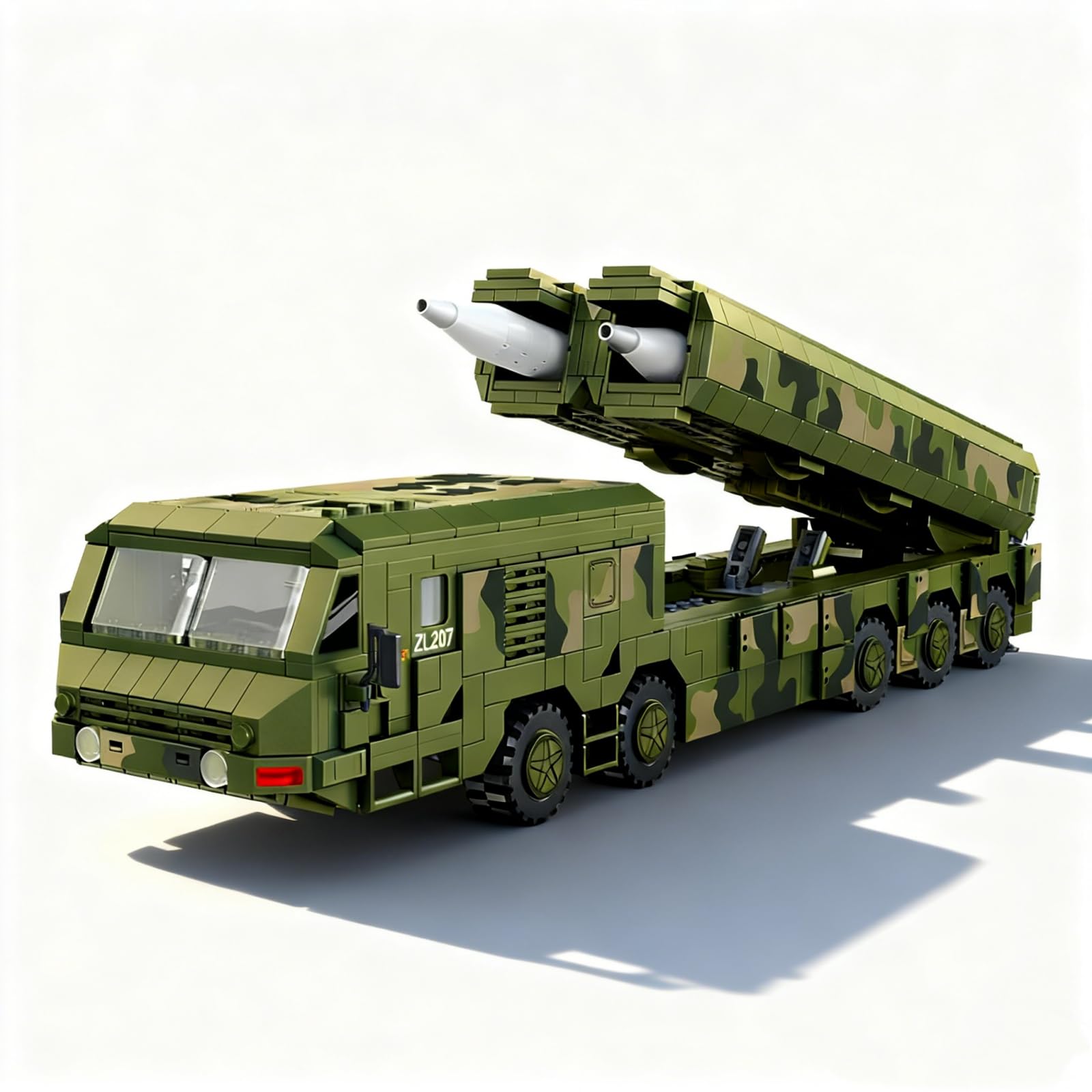 Technik Militär Panzer Klemmbausteine Set, 1336 Teile Panzerabwehr Rakete Fahrzeug Militär Bausteine, Panzer Klemmbaustiene Heim Büro Dekor Modell, Geschenk für Militärbegeisterte