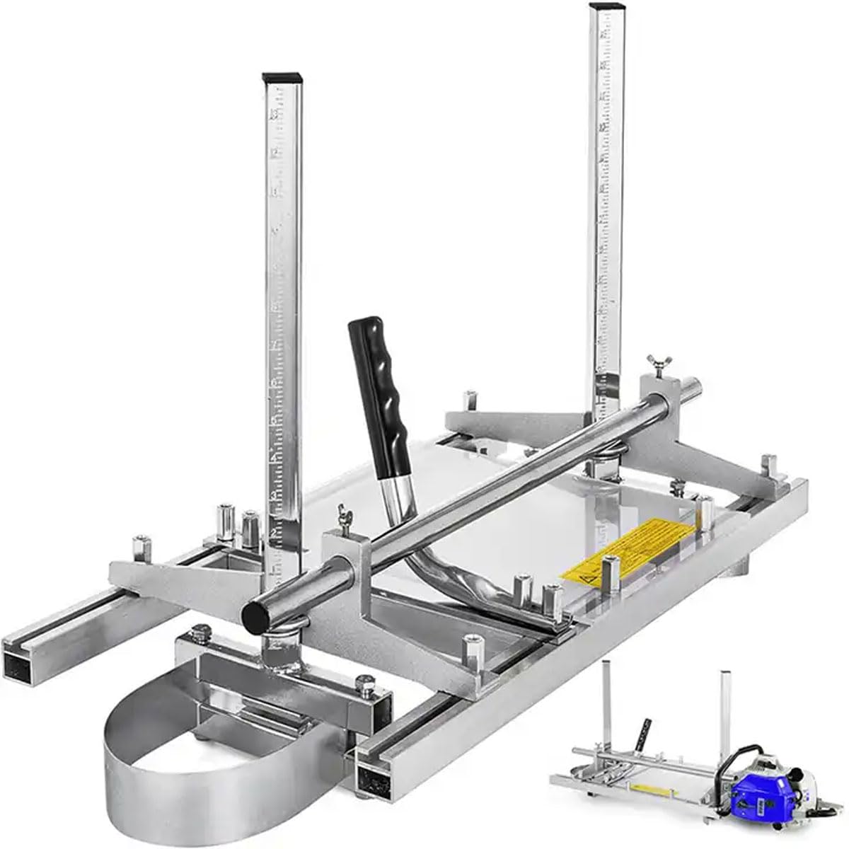 BDJSN Portable Chainsaw Mill,Sawmill for 16-36" Chain Saw Bar, Chainsaw Milling Rail Ladder Guide Tool for Builders and Woodworkers Planking Milling Wood Chainsaw Tools