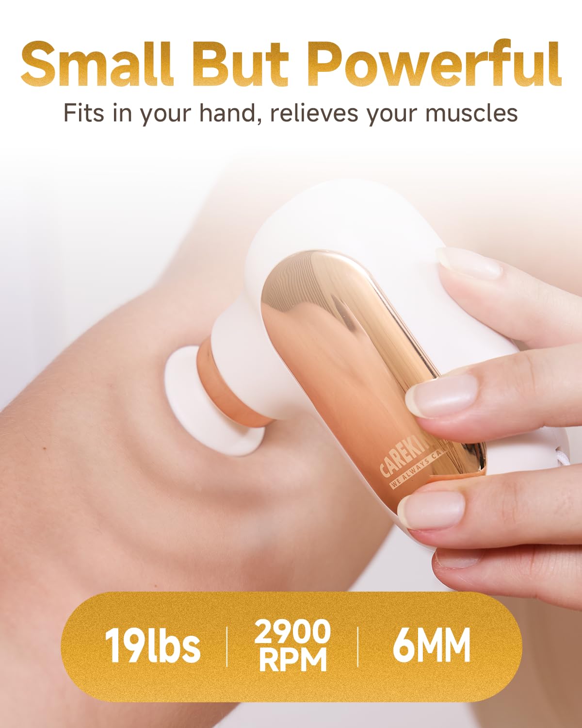 Mini Massage Gun Travel Size, Powerful Small Massager FSA-HSA Eligible