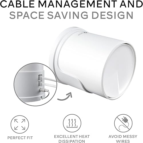 Miniatura 3 de Organizador de cables para amplificador WiFi completo, sistema de malla WiFi para el hogar para Tp Link Deco X20 y X60, soporte montado en la pared