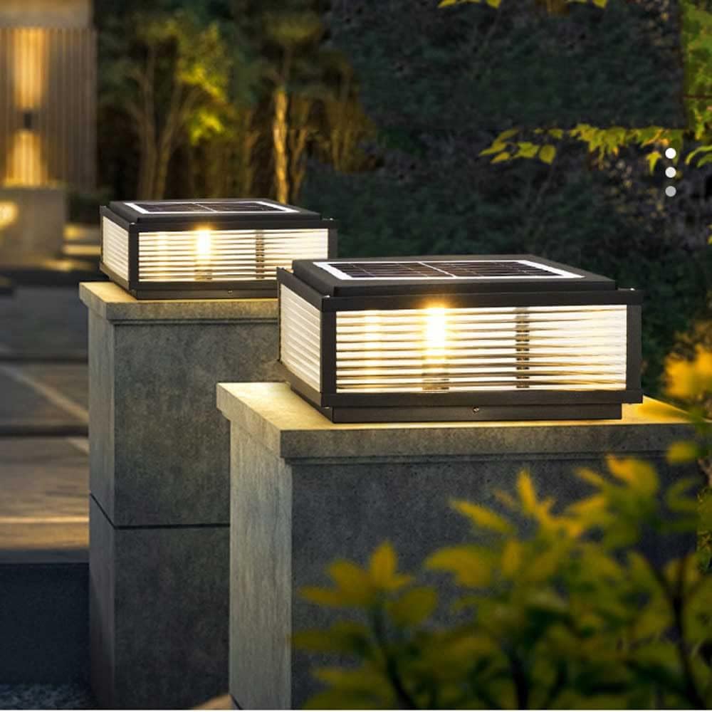 Vintage Outdoor Lantern with Hood Landscape Lawn Floor Lamp Vintage Pier Mount Adjustable Lantern Remote Control for Garden Patio Patio Decoration