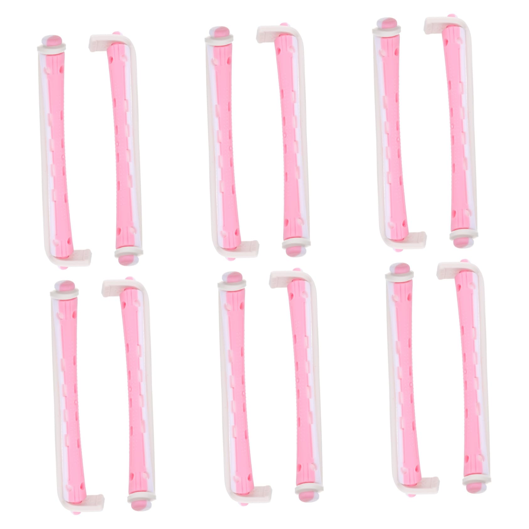 ERINGOGO 12pcs Hair Curling Tools Durable Curling Perm Rods for Long Hair Easy to Use Rollers for Salon Comfortable Grip for Attractive Curls