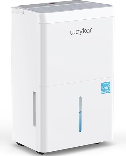 Miniatura 9 de Waykar Deshumidificador de 4500 pies cuadrados para el hogar con manguera de drenaje para dormitorios sótanos baños cuartos de servicio con panel de