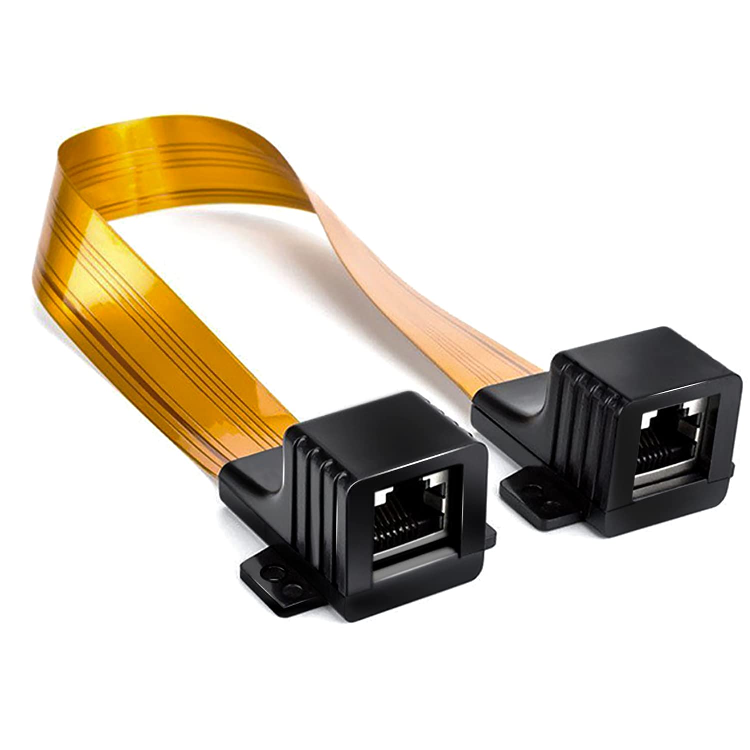 Amazon | YESKAMOO 隙間LANケーブル POE防犯カメラ用 室内から