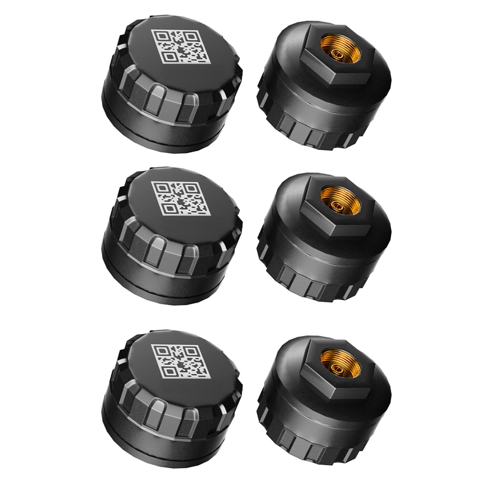 Per Sistema di monitoraggio della Pressione dei Pneumatici per Camion RV 6 Set Bluetooth TPMS con 6 sensori Esterni Supporto IO-S e Android per Camper