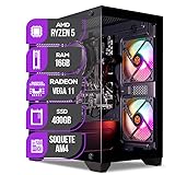 PC Gamer Mancer, AMD Ryzen 5, RX Vega 11, 16GB DDR4, SSD 480GB, Fonte 500W 80 Plus