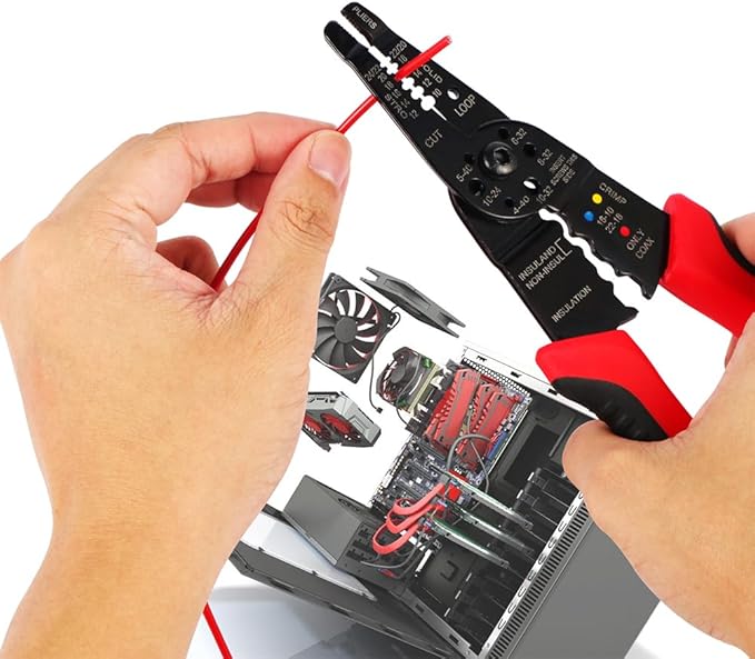 Alicate pelacables y crimpeador 5 en 1 20.83 cm YsDiYxYw miniatura 7