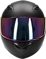 Vista 3 de DOT - Casco ligero de cara completa para motocicleta de calle, bloqueo de casco de motocicleta JAGASOL