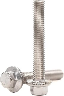 binifiMux 10pcs M10-1.25 x 65mm Serrated Flan...,