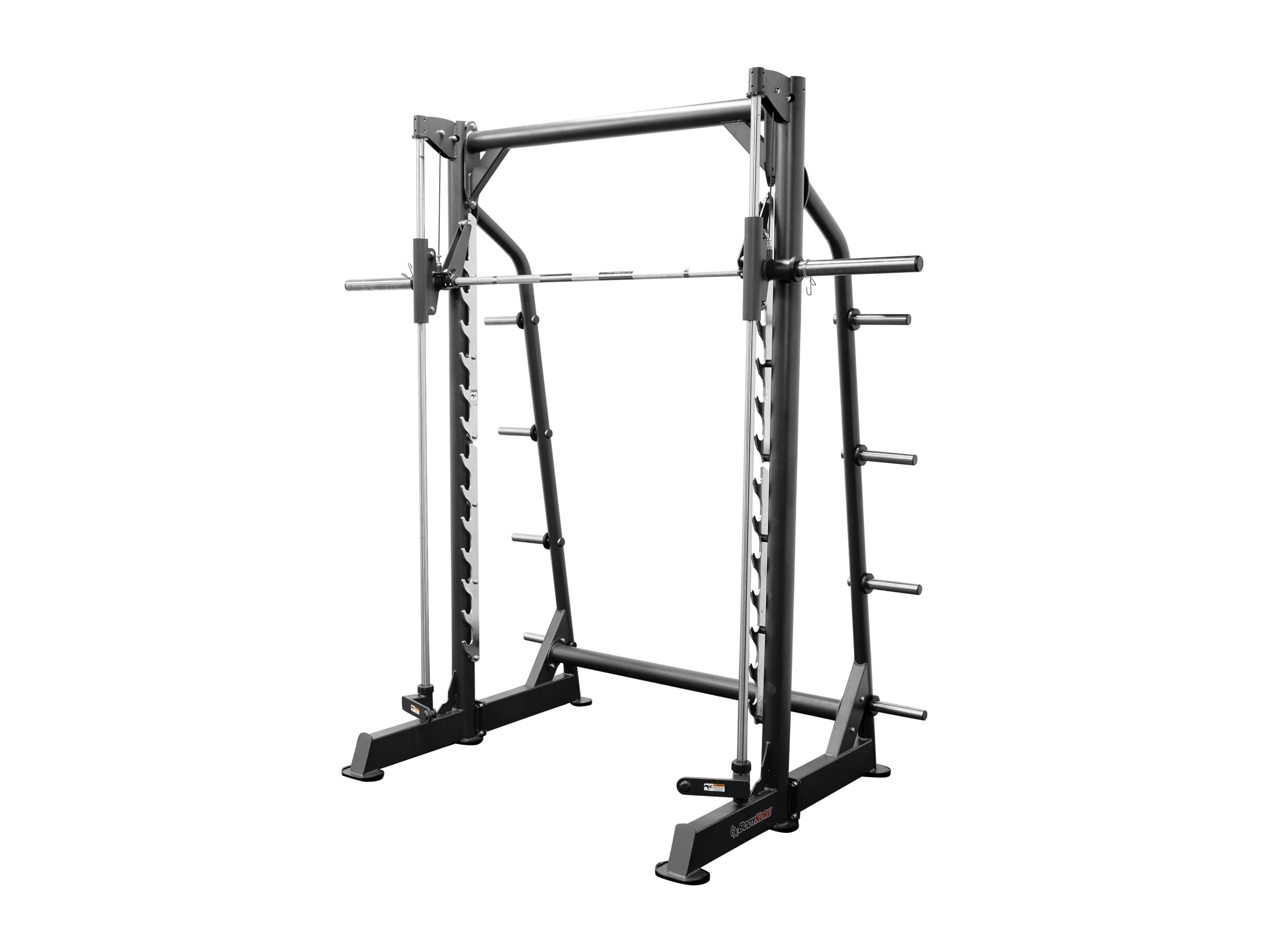 BK BodyKore G271 Smith Machine - Black Steel - 1000 lbs - Metallic, Neutral