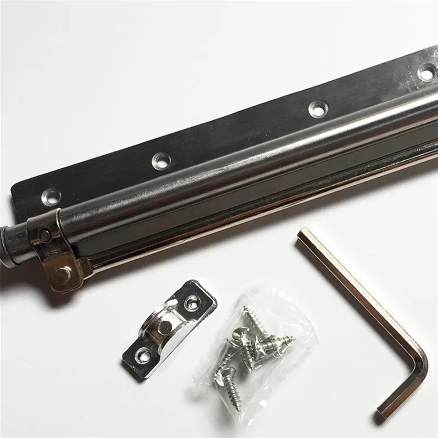 Door Closer Single Spring Strength Adjustable Surface Mounted Stainless Steel Automatic Closing Fire Rated Door Hardware 45kg 1Pcs