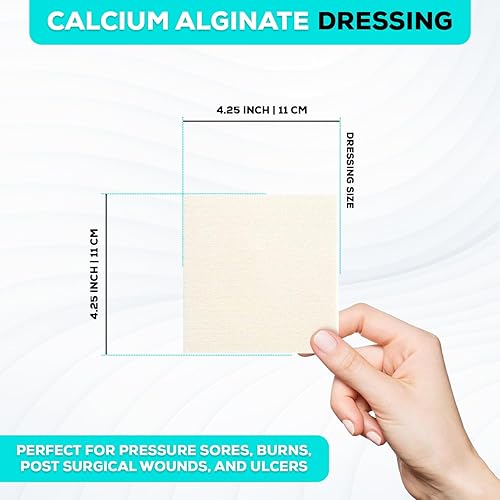 Vista 3 de MedVance TM Alginato – Apósito de alginato de calcio 4.25"x4.25" Caja de 5 apósitos