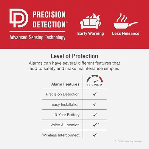 Miniatura 2 de First Alert Detector fotoeléctrico de humo y monóxido de carbono con batería de 10 años