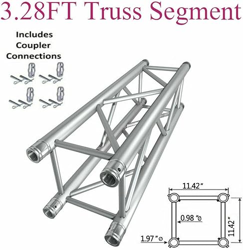 Miniatura 8 de Machgrin Segmento de armadura de aluminio cuadrado recto de 1 metro (3.28ft) para iluminación de audio profesional
