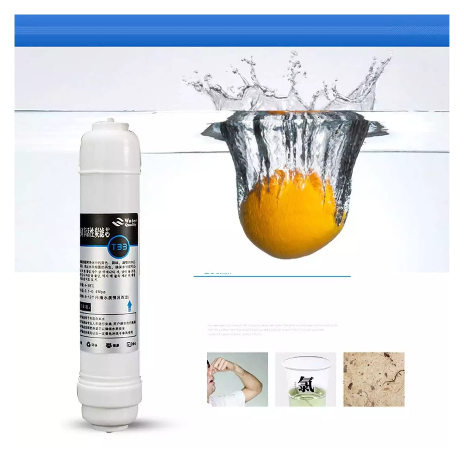 Sistema de filtración de agua, 50/75/100/125GPD hogar cocina ósmosis inversa RO membrana de agua de repuesto purificador de filtro de agua tratamiento de bebida(50GPD)