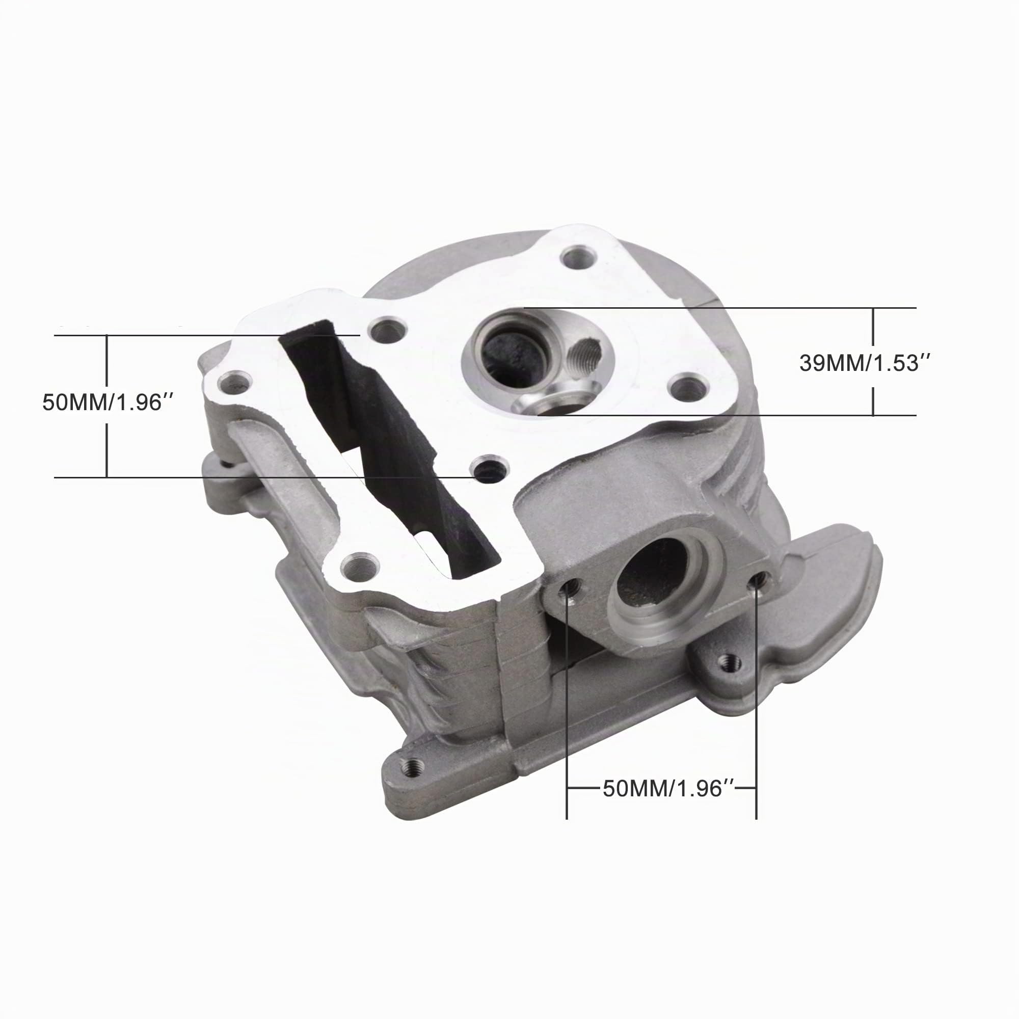 GOOFIT Cylinder Kit Culasses de Cylindre Assy Remplacement pour GY6 50cc 139QMB Mobylette