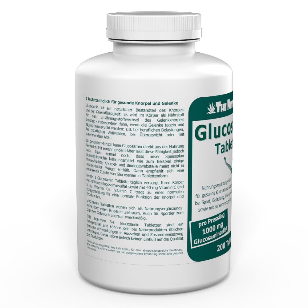 Glucosamin 1000 mg pro Tablette - 200 Stk. - 6-7 Monatsvorrat