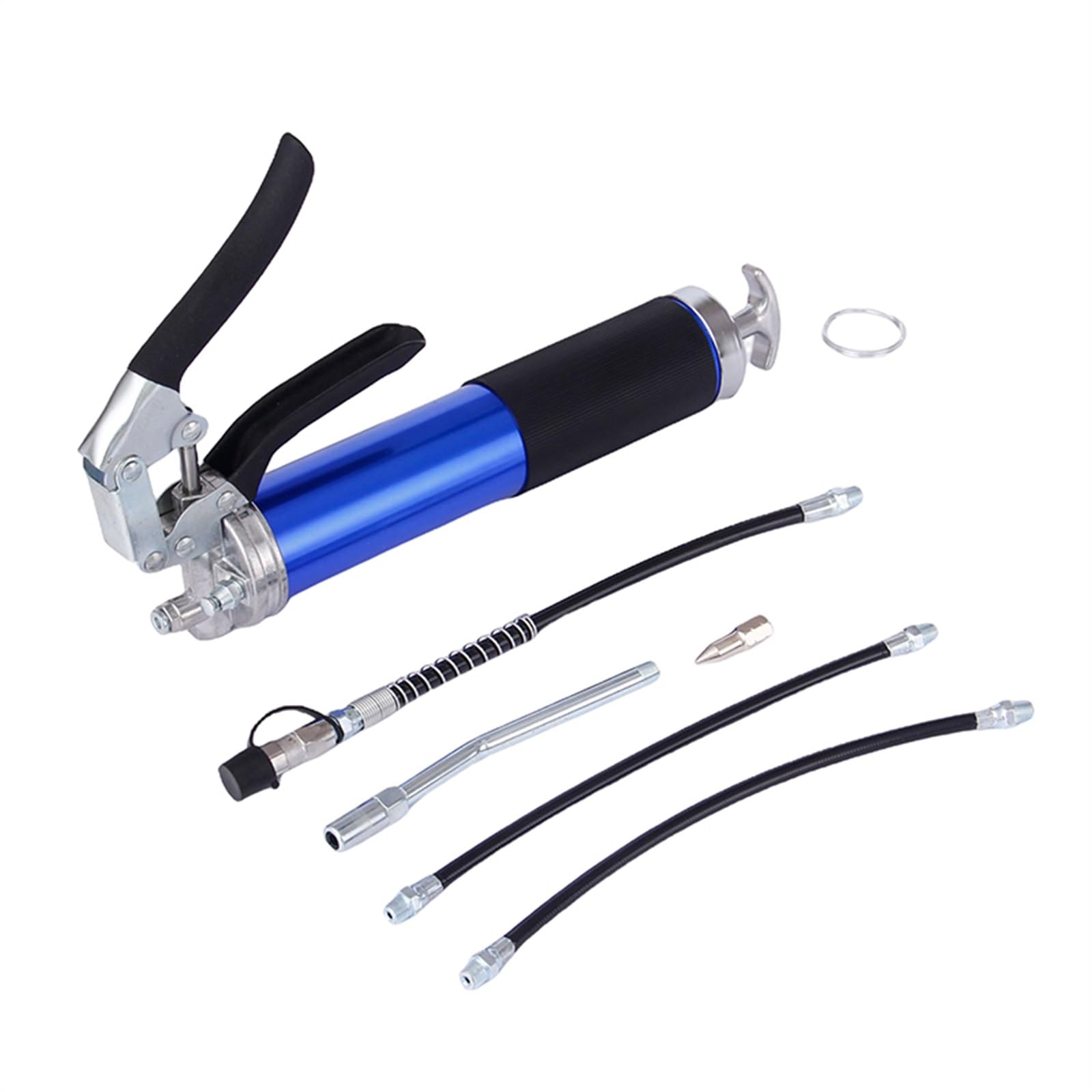 Zestaw narzędzi Ręczna smarownica 9000PSI smarownica Mini strzykawka z dyszą akcesoria rowerowe Smarowniczki(Blue)