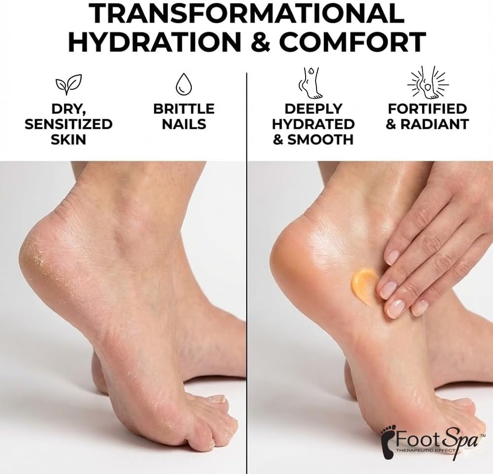 Foot SPA - Healing Therapy Massage Lotion,128 Oz - with Peppermint and Eucalyptus - Professional Pedicure, Body and Hot Oil Manicure, Infused with Natural Oils and Vitamins - Bulk, Refill Gallon