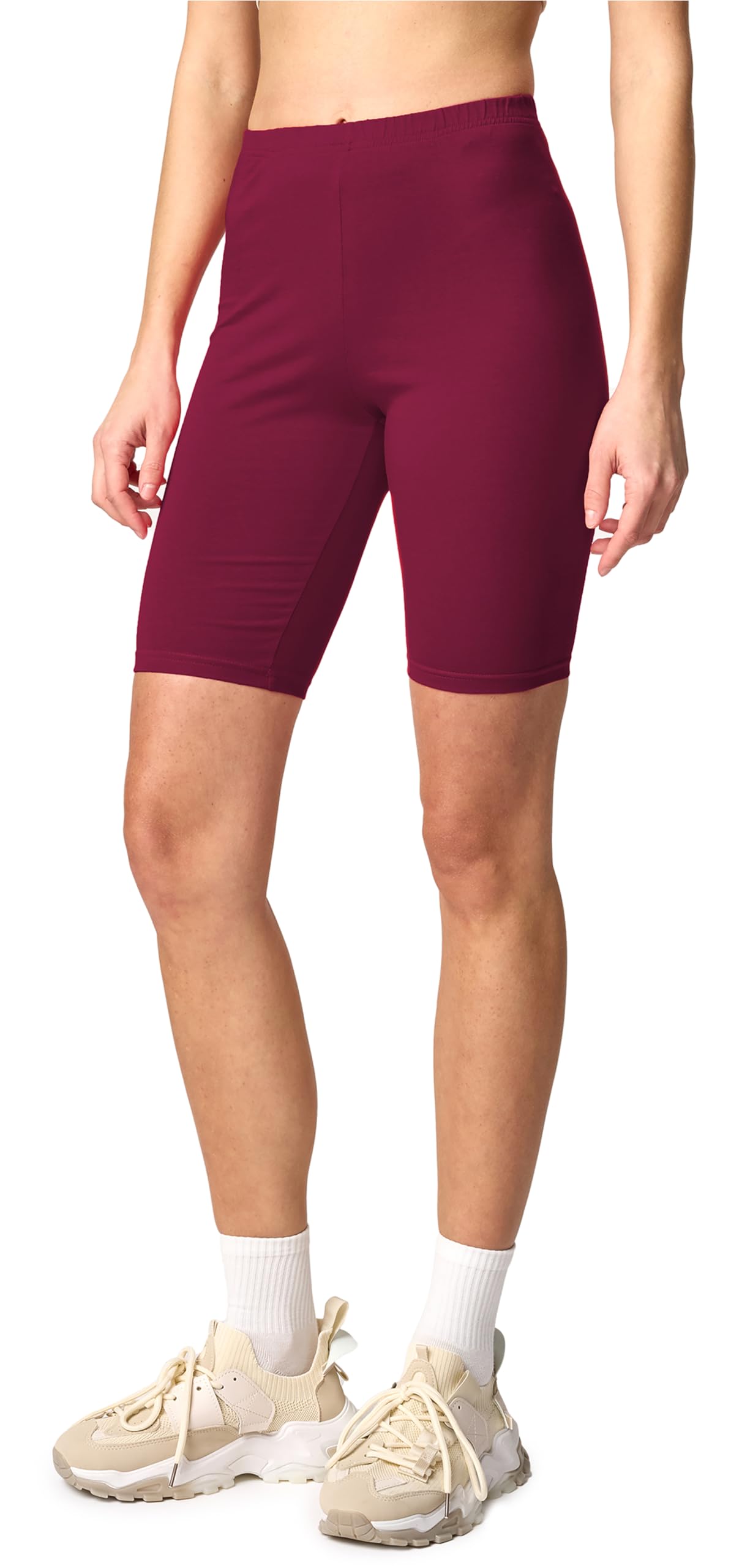 Merry Style Kurze Leggings Damen Shorts aus Baumwolle Komfortable Kurze Hose Radlerhose Ideal für den Alltag und Sportaktivitäten MS10-200