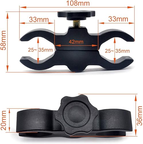 Miniatura 2 de TRIROCK Universal de liberación rápida arma alcance vista linterna antorcha clip soporte abrazadera montaje se adapta a múltiples tamaños de alcance