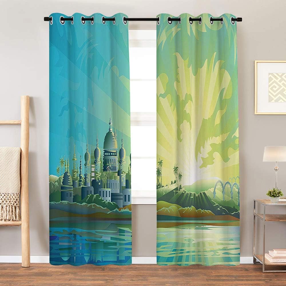 QC Home store Blackout Window Curtain 108W x 96L Inch