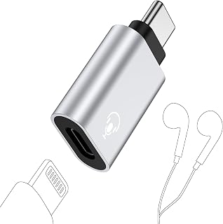 ライトニングからUSB-C変換用 イヤホンアダプター オーディオ専用 HIFI音質 音楽/通話/音量調節 【充電非対応 • データ転送非対応 • OTG非対応】Lightning有線 イヤホン 変換コネクタ Lightning-タイプc 変換アダプタ iPhone 17/16/15、Xiaomi/OPPP/Galaxyなど対応 銀白色