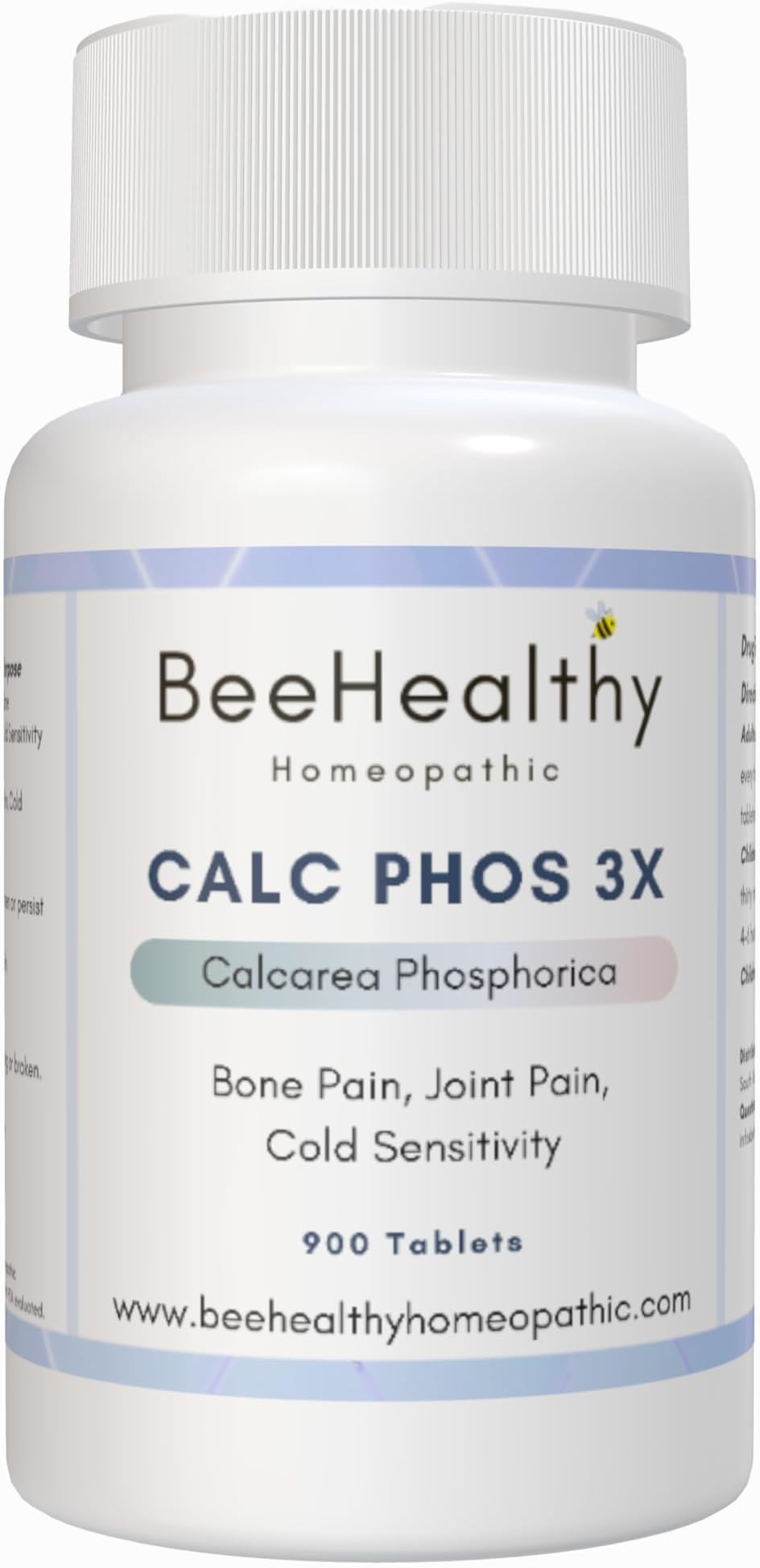 Cell Salt, Calcarea Phosphorica (Calc Phos) 3X Tablets for Bone Health, Joint Pain, Cold Sensitivity, Sore Throat, Easy Dissolving Tablets, 900 Count
