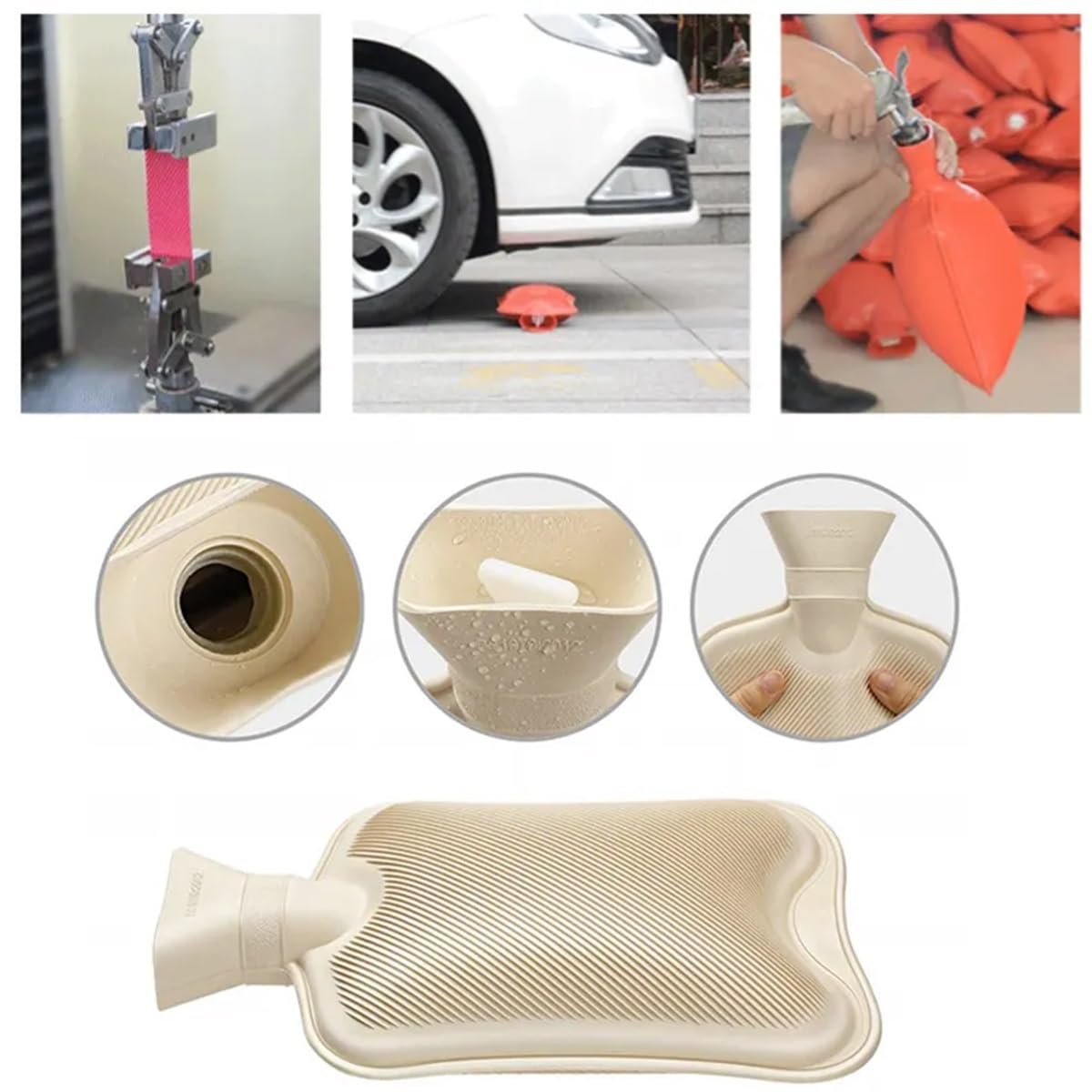 V4L Hot Water Bag/Bottle - Ideal for Back pain/Body ache/Menstrual pain - NON-ELECTRICAL 2 L Leak Proof - Image 3 thumbnail