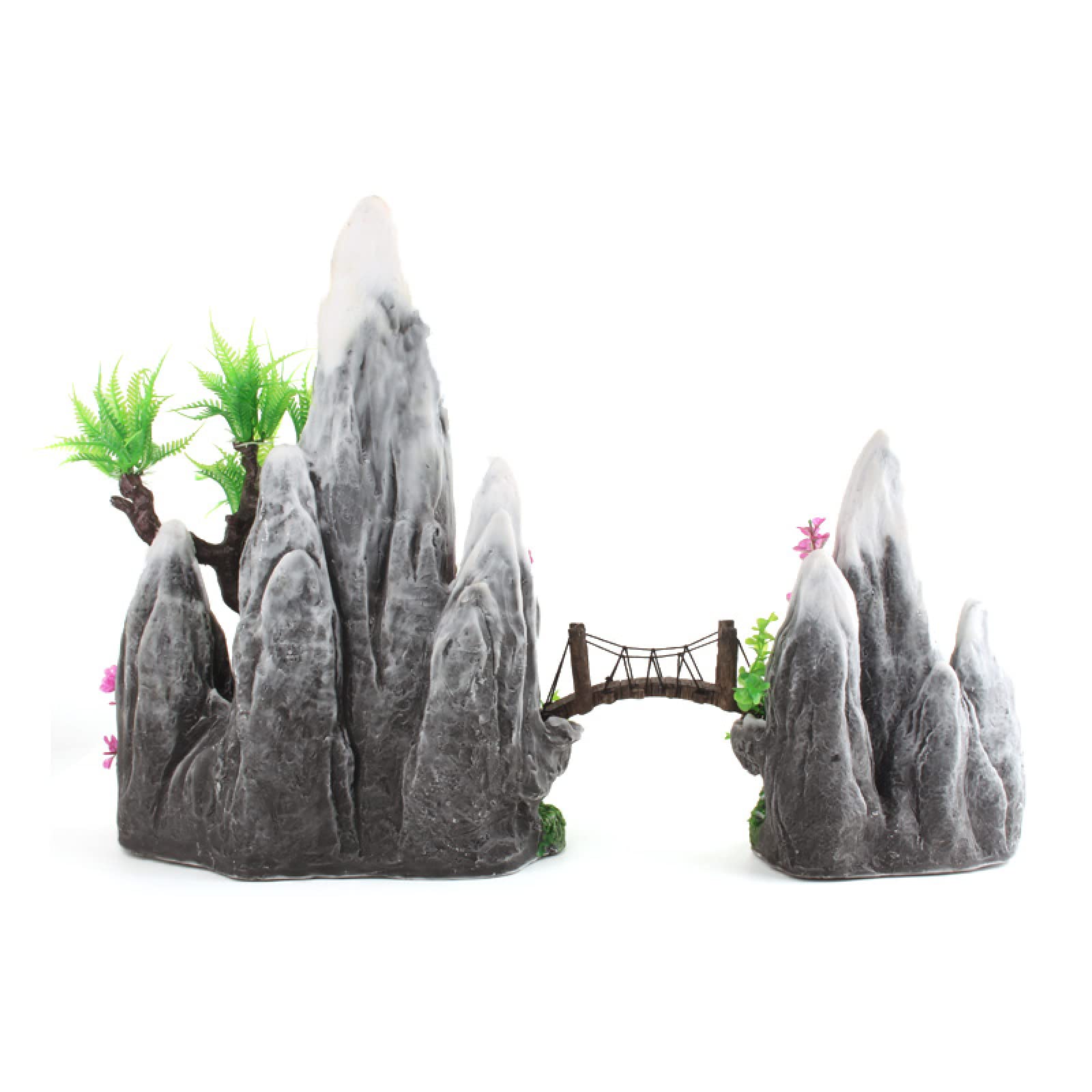 Decoración Del Acuario Adornos Acuario Decoracion Pecera Acuario De Paisajismo Grande De 55 * 48 Cm, Jardín De Rocas Grande, Jardín De Rocas Artificiales, Adornos De Piedra, Paisaje, Acuario De Combin
